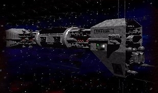 Omega destroyer in space