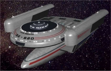 Oberth class science ship in nebula