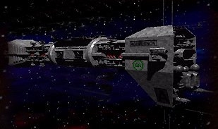 Omega destroyer in space