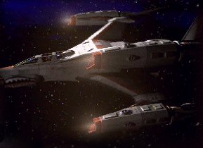 Omega MkI Fighter in space